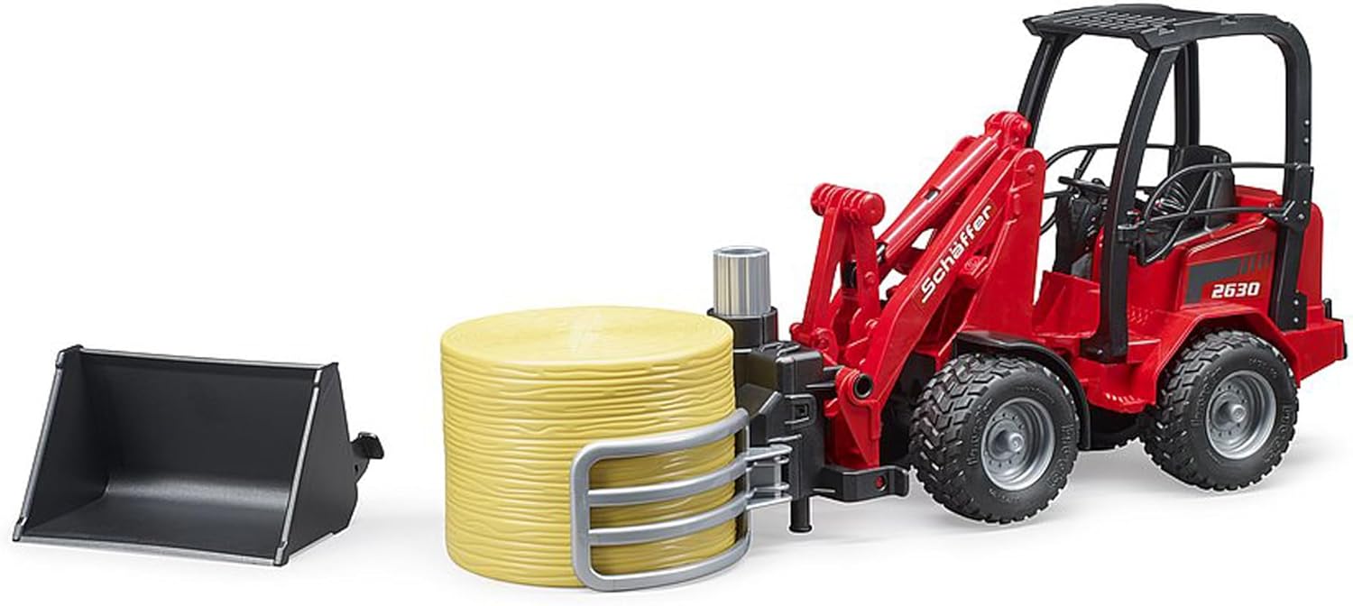 Schaeffer 2630 Compact Loader with Grab and Bale