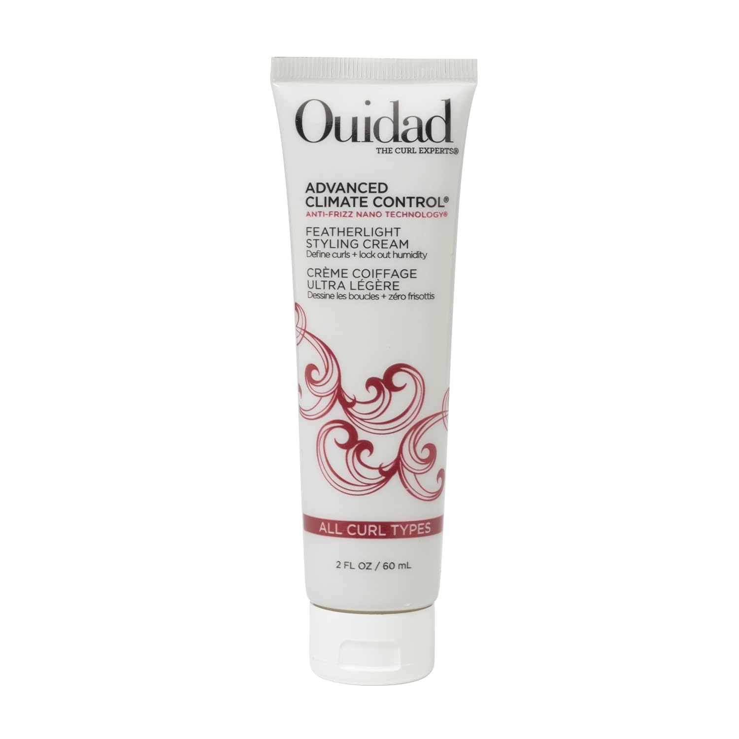 OUIDAD Advanced Climate Control Styling Cream, Featherlight Curl Cream for Curly Hair, Shiny, Hydrated & Frizz-Free Curls, Sulfates, Parabens & Cruelty-Free Curly Hair Products