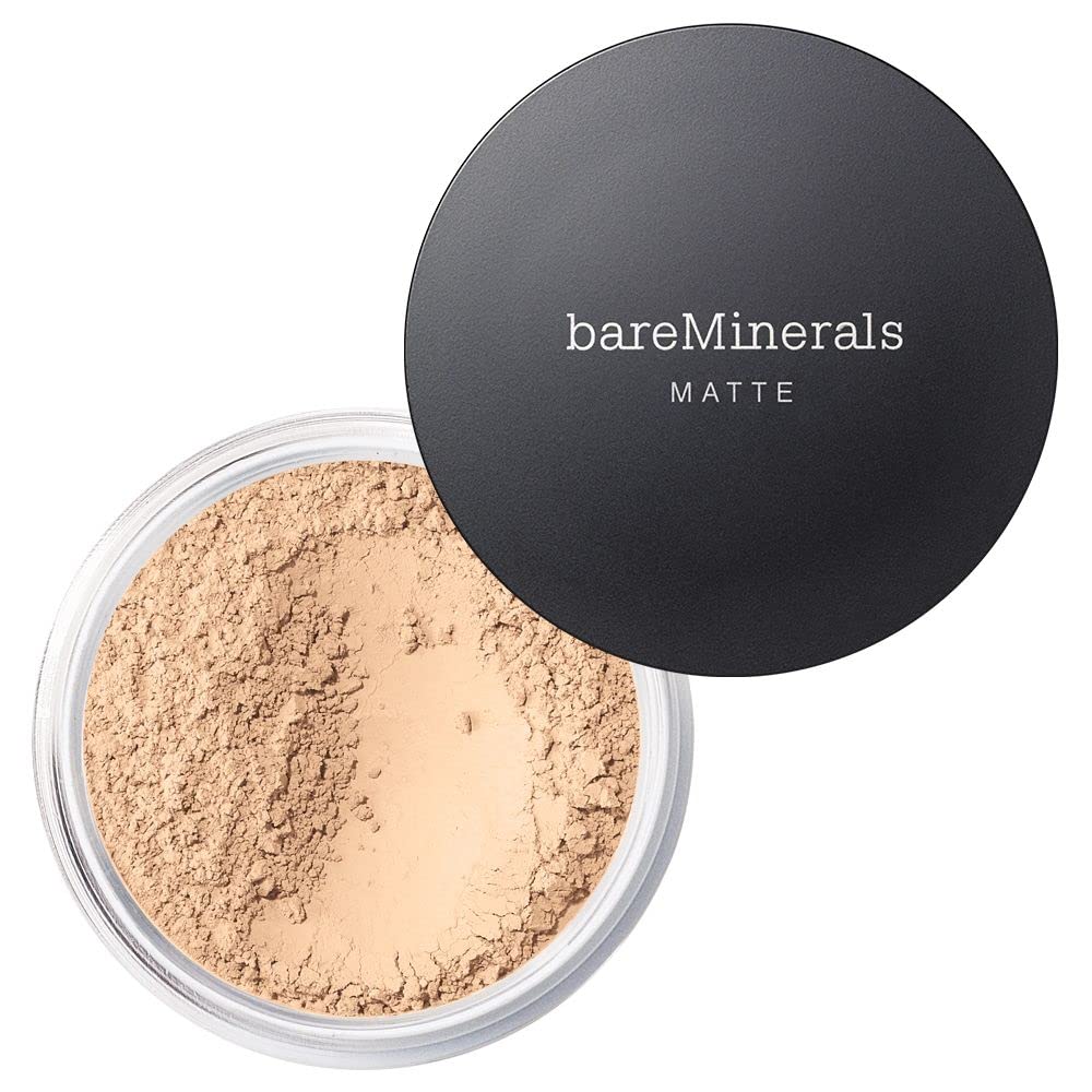 bareMinerals Original Matte Loose Powder Foundation SPF 15, Clean Mineral Powder Face Makeup, Sheer-to-Full Coverage, Reduces Shine, Talc-Free, Non-Comedogenic, Vegan