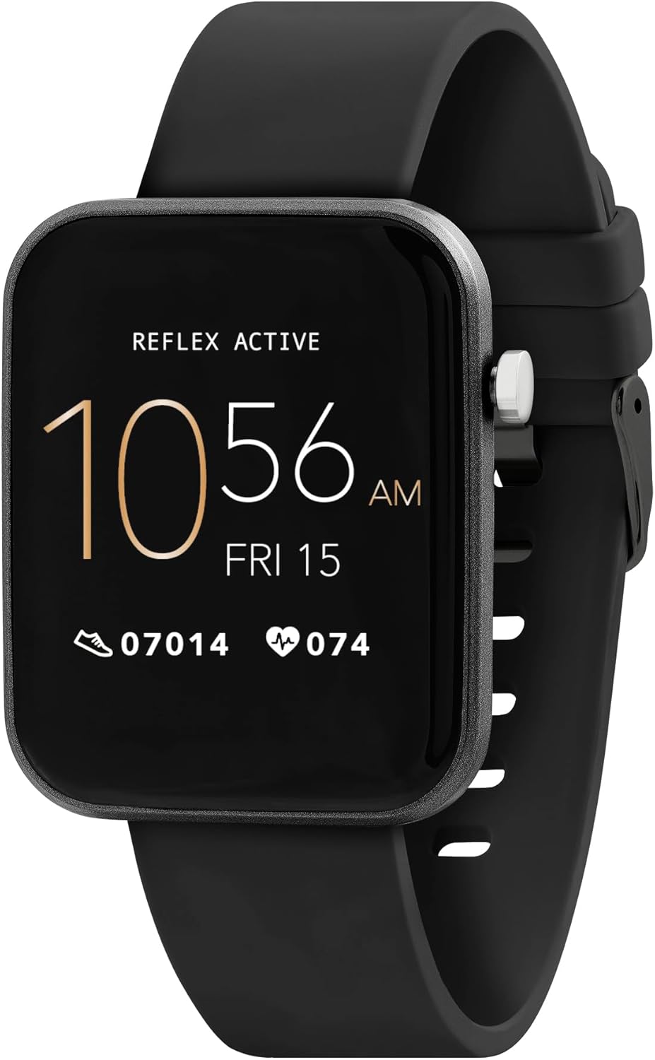 Reflex Active Smart Watch (Series 13) Bluetooth Watch for Men & Women Full Colour Touch Screen Long Lasting Battery Life Black Strap
