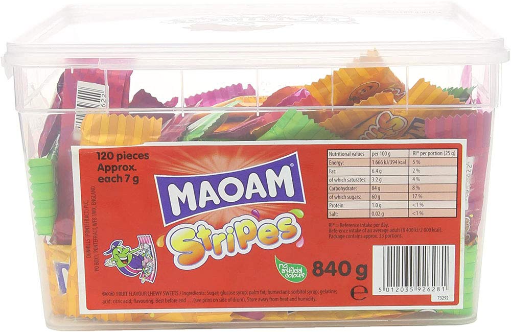 MAOAM Stripes Fruit Flavour Chew