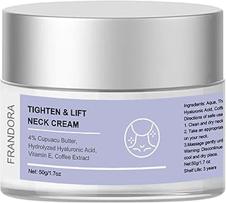 Neck Creams for Tightening and Firming, Neck Firming Cream, Aging Treatment for Wrinkles Sagging Skin for an Even Skin Tone and Neck Lift with Pro-Active Firming Complex