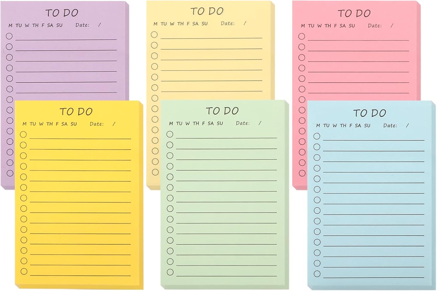 300 Sheets Large Lined Notes, 15 X 10cm To Do List Pad, Pastel Sticky Tabs, Annotation Tabs, Page Markers - School, Office, Home Stationery
