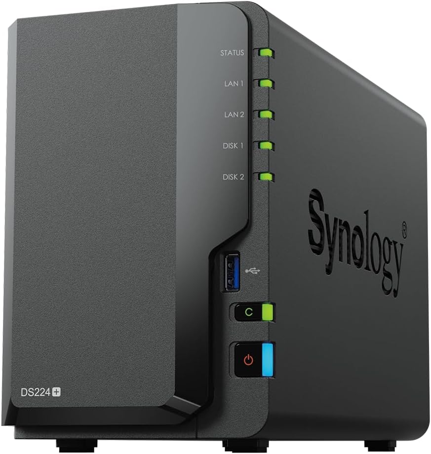 Synology DS224+ 2 Bay NAS Desktop: Efficient Storage Solution