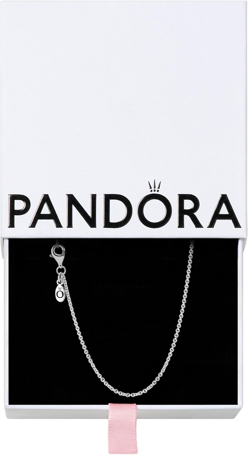 Pandora Classic Cable Chain Necklace - Thin Necklace Chain with Lobster Clasp - Great Gift for Women - Sterling Silver Adjustable Chain Necklace - 17.7"
