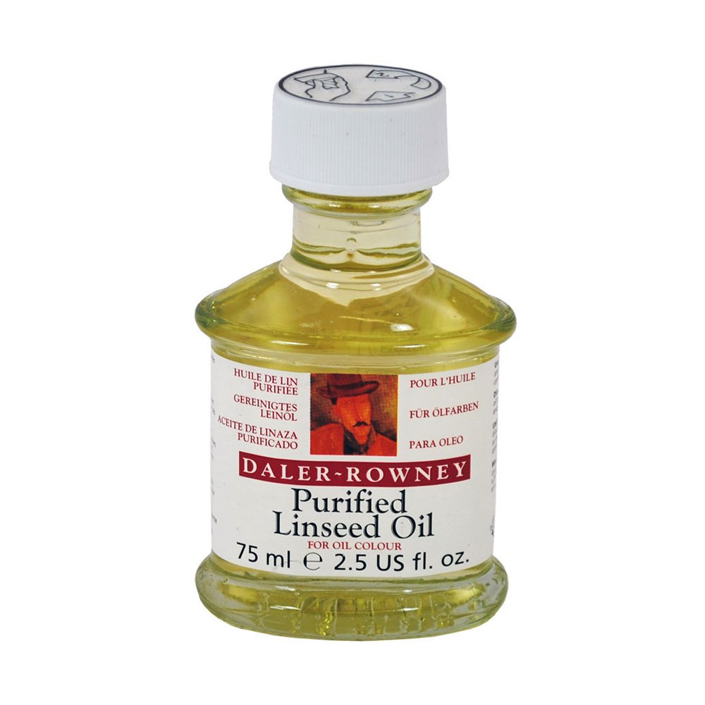 Daler-Rowney Georgian Oil Medium, Glass Jar, 2.54oz - 75 ml, Purified Linseed Oil