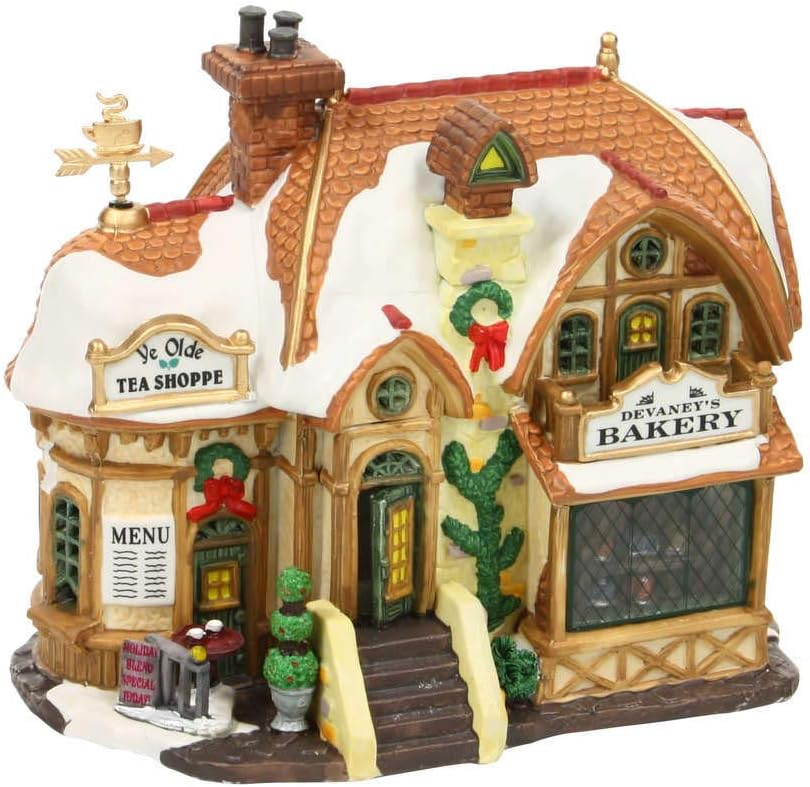 Lemax Christmas Village Devaneys Bakery Battery Operated Led - 35793
