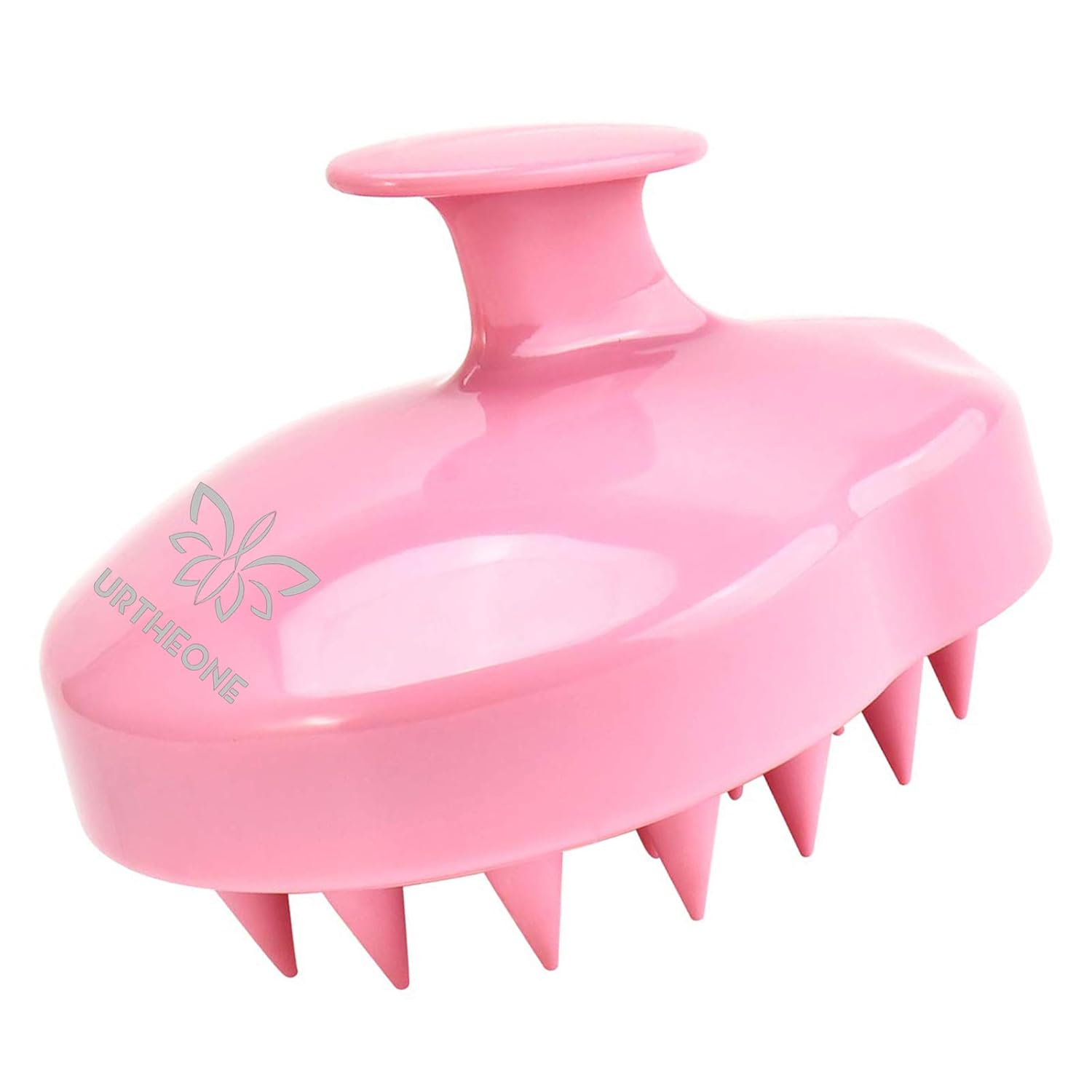 Soft Silicone Hair Scalp Massager Shampoo Brush for Wet Dry Oily Curly Straight Thick Thin Rough Long Short Natural Men Women Kids Pets Hair Care Tools(Pink