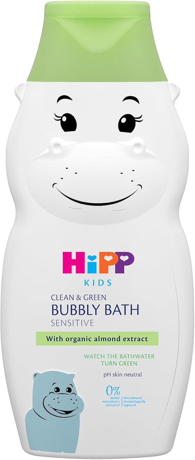 HiPP Kids Clean and Green Bubble Bath Hippo 300ml (Pack of 6)