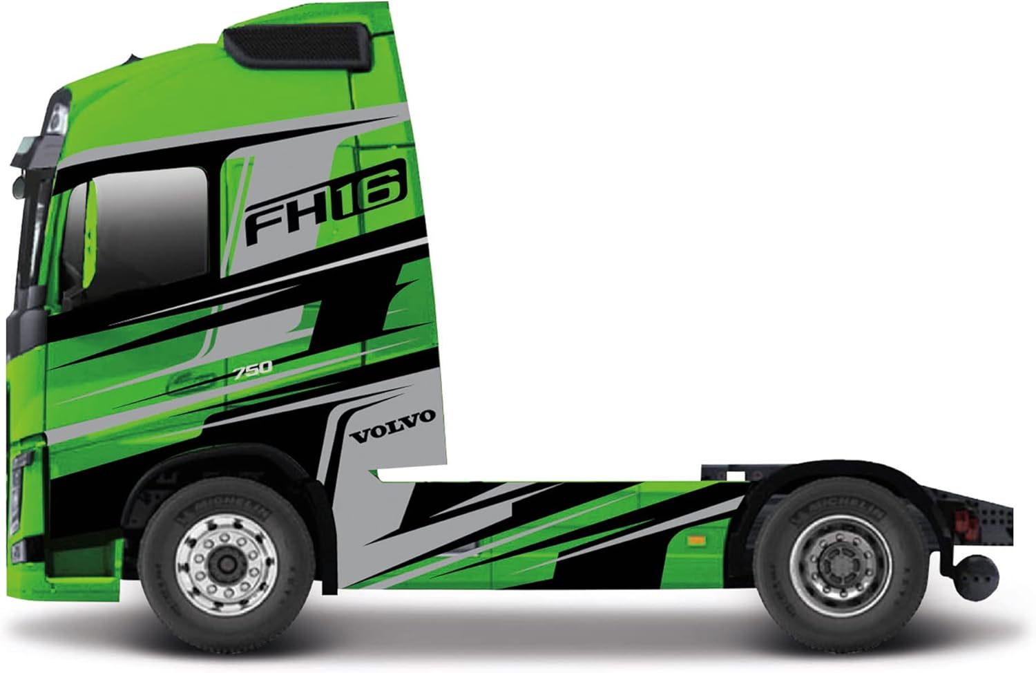 Bburago STREET FIRE HAULERS CUSTOM CABS Die-Cast Truck - VOLVO FH16 GLOBETROTTER 750 XXL 1:43 Scale - Collectible Toy, Assorted Designs and Colours