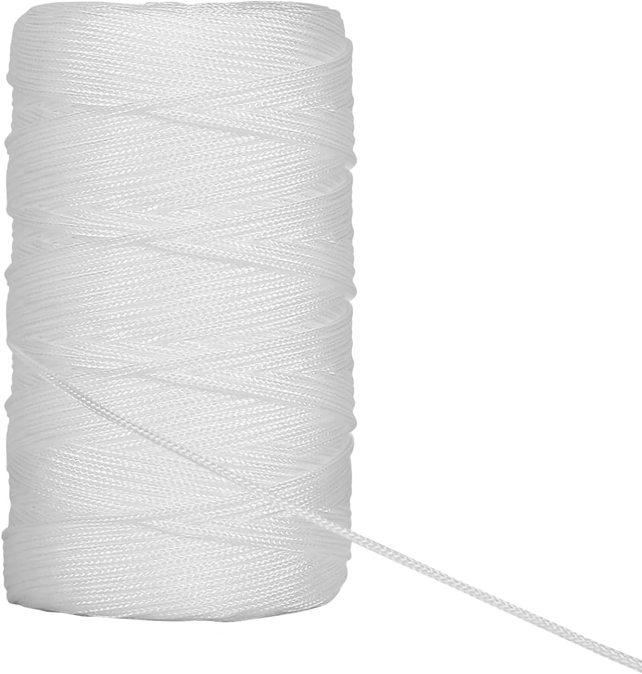 2mm Roman Blind Cord, 40 Meters Nylon Picture Hanging Cord String White Braided Replacement Blind Cords for Blinds Shade Crafts