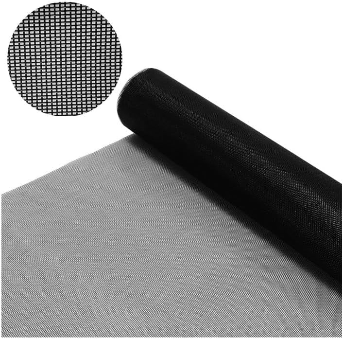 Insect Mesh, 120cm x 250cm Window Fly Screen Mesh Thickened, Encrypted Highly Transparent and Invisible Nylon Fine Mesh Fly Screen Replacement Cuttable for Covering Windows and Doors