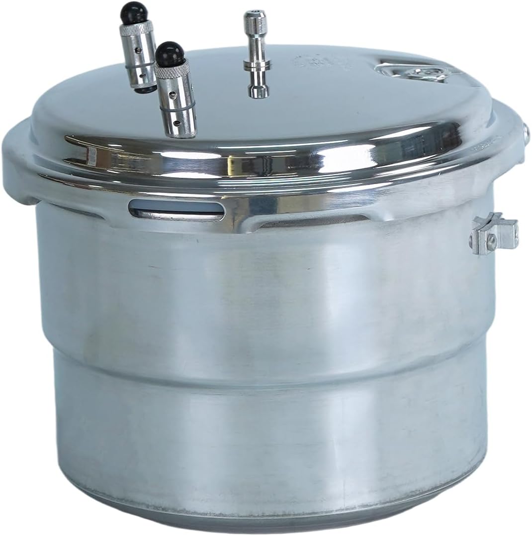 KEN BROWN Stainless Steel Pressure Cooker - 6L High-Pressure Cooker with 3 Safety Locks, Quick & Even Cooking for Rice, Soup, Stew, Meat – Dishwasher Safe & Energy Saving