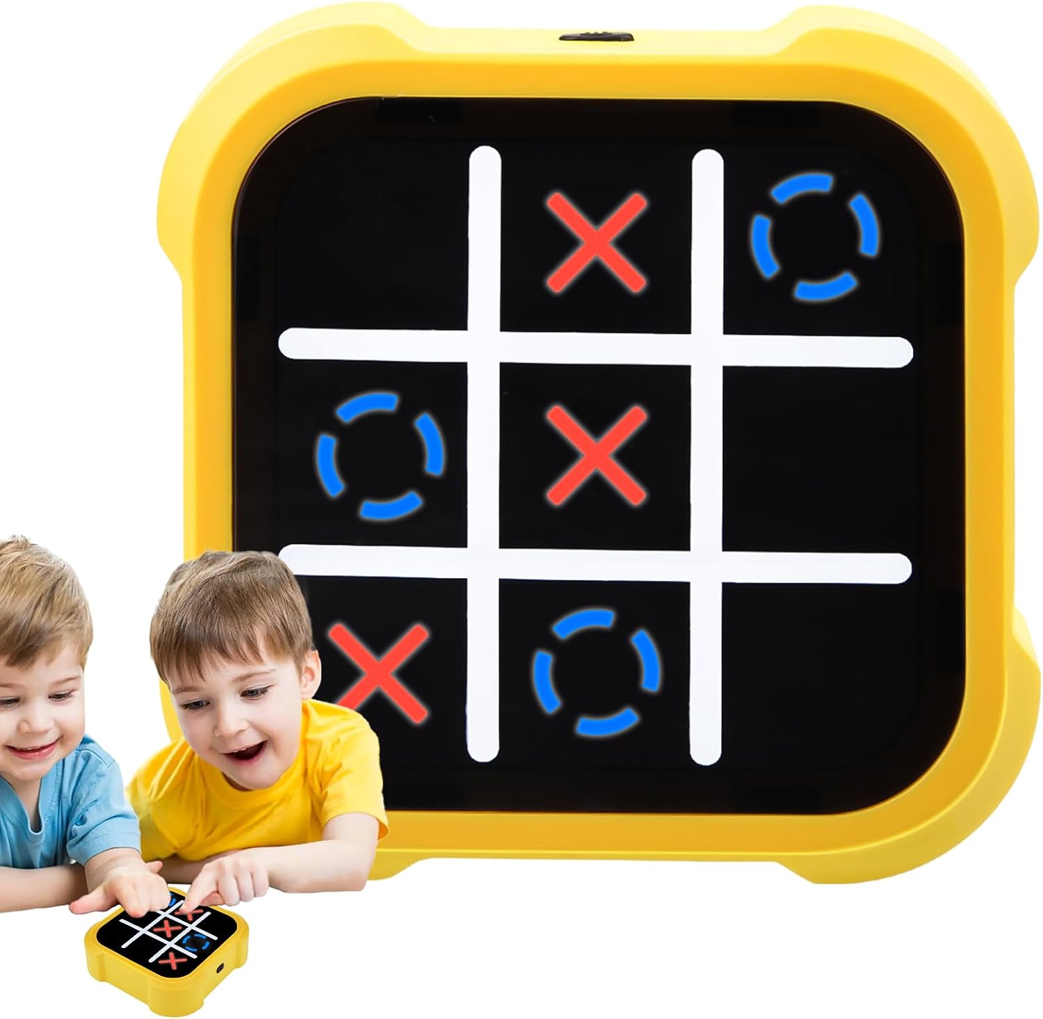 Pipihome Tic Tac Toe Electronic Noughts and Crosses, 3-in-1 XO Chess Classic Board Game, Travel Fidgets Toys, Handheld Puzzle for Family Kids Adults, Strategy Children's Game
