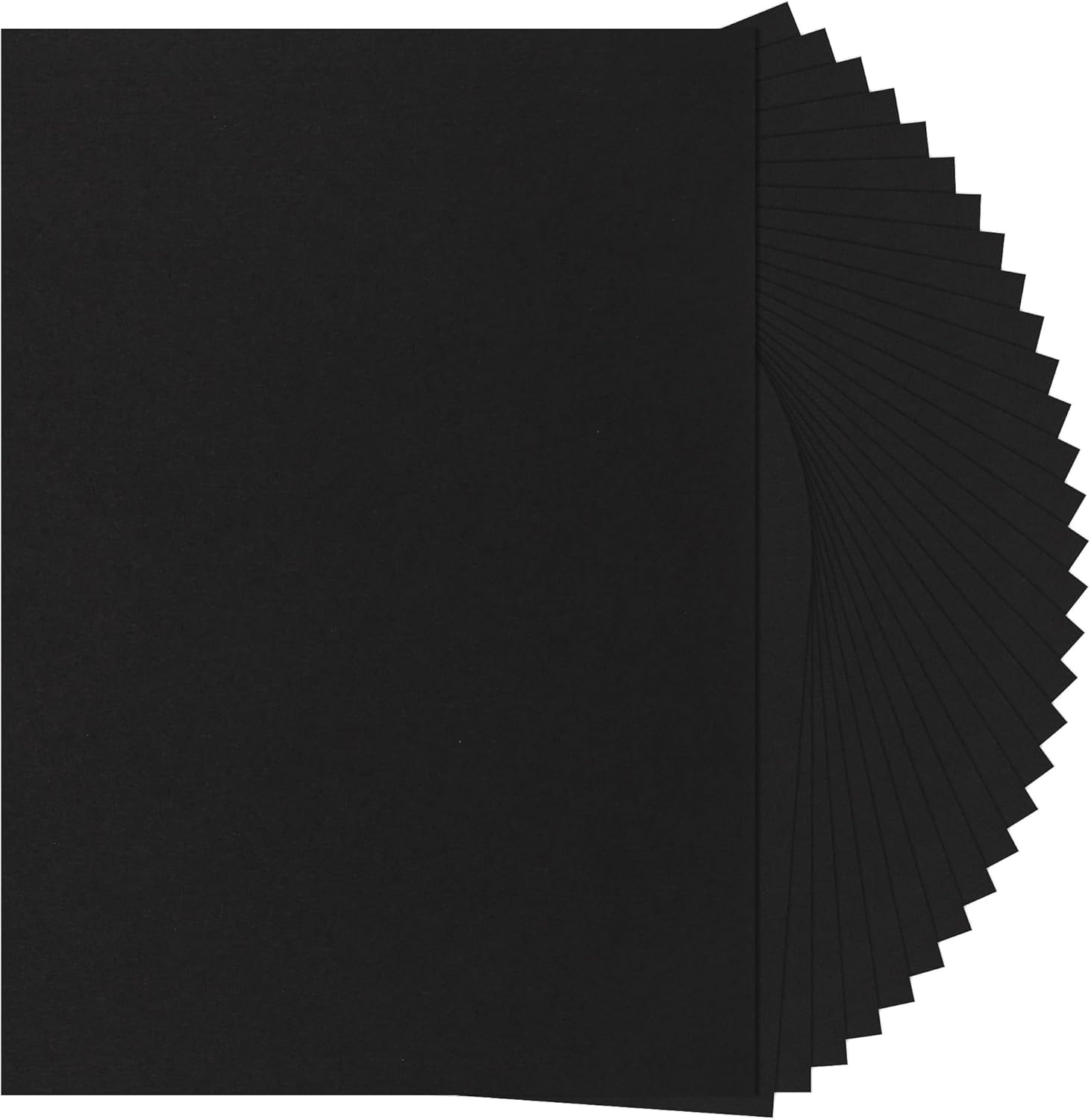 30 Sheets Cardstock -A4 250gsm Cardboard Paper Cover Card Stock 92lb Heavyweight Paper for DIY Card Making,Invitations,Postcards,Business Cards PAC10 (Black, A4 Size [250GSM/92LB])