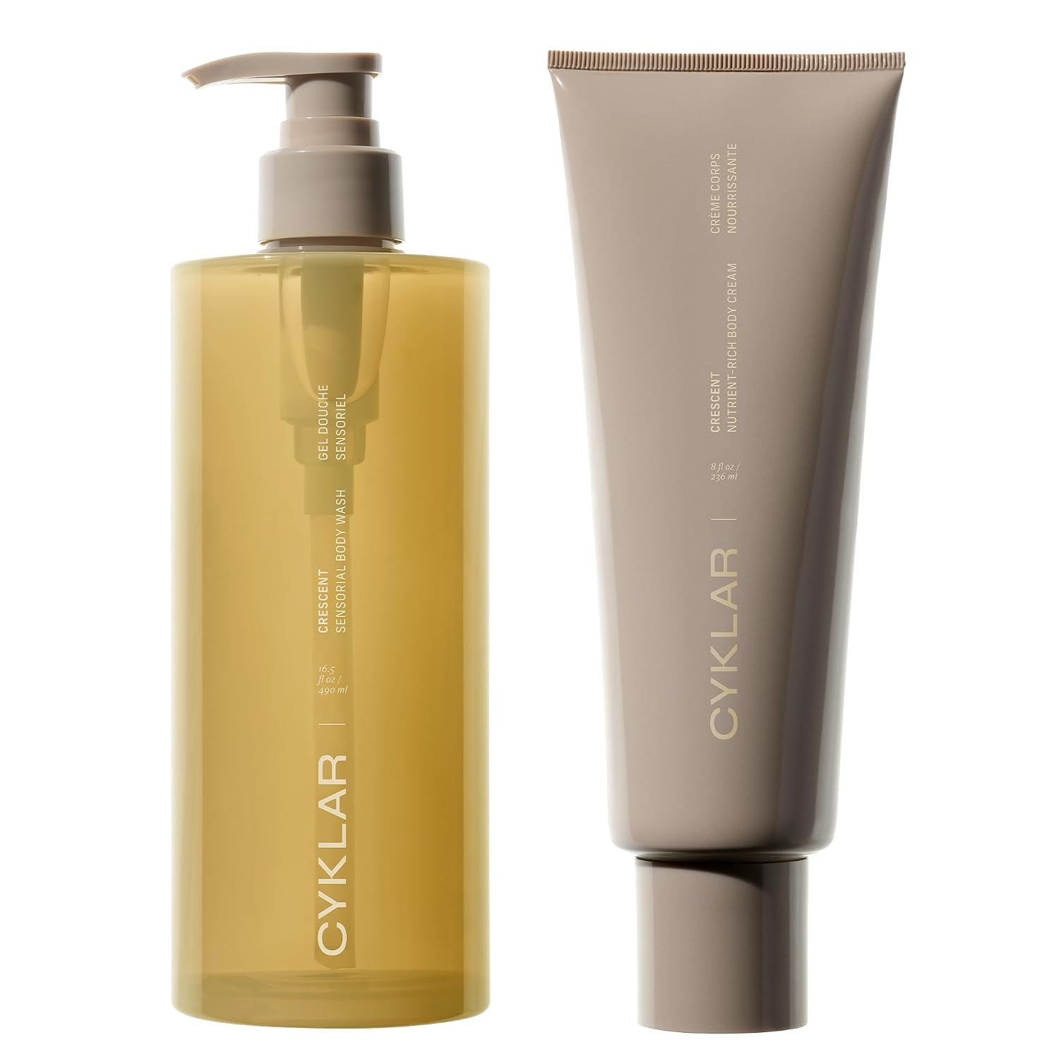 CYKLAR - Nutrient Rich Body Cream + Sensorial Body Wash - Bundle - Crescent Fragrance