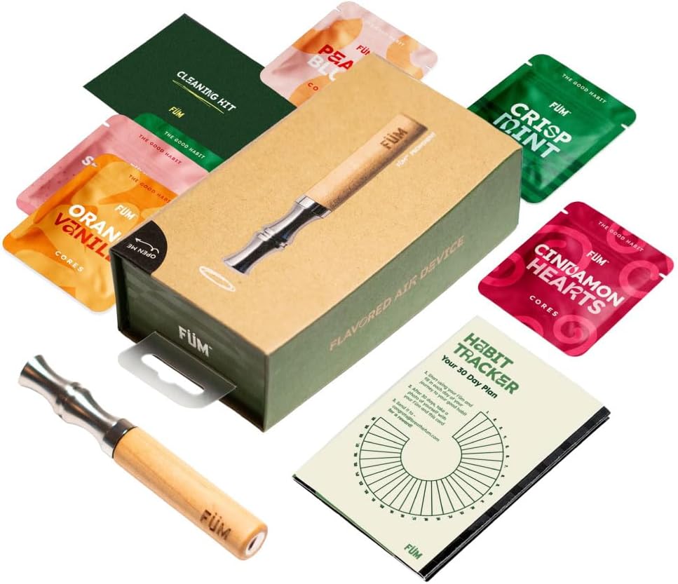 Journey Pack Flavored Air Device with 6 Packs of Plant Based Cores | Naturally Switch from Bad Habits | 18 Total Cores