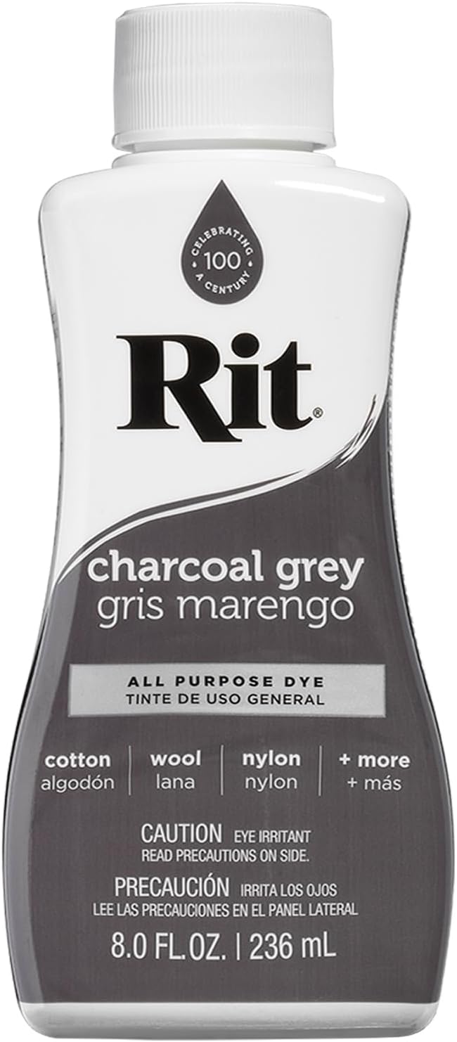 Rit All-Purpose Liquid Dye, Charcoal Grey , 8 oz