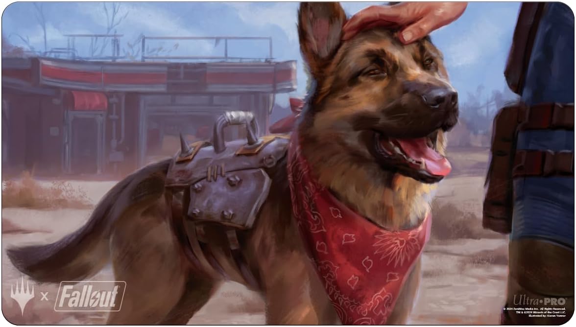 Ultra PRO - Fallout Playmat - Dogmeat, Ever Loyal - for Magic: The Gathering, Limited Edition Collectible Trading Tabletop Gaming Essentials Accessory Supplies