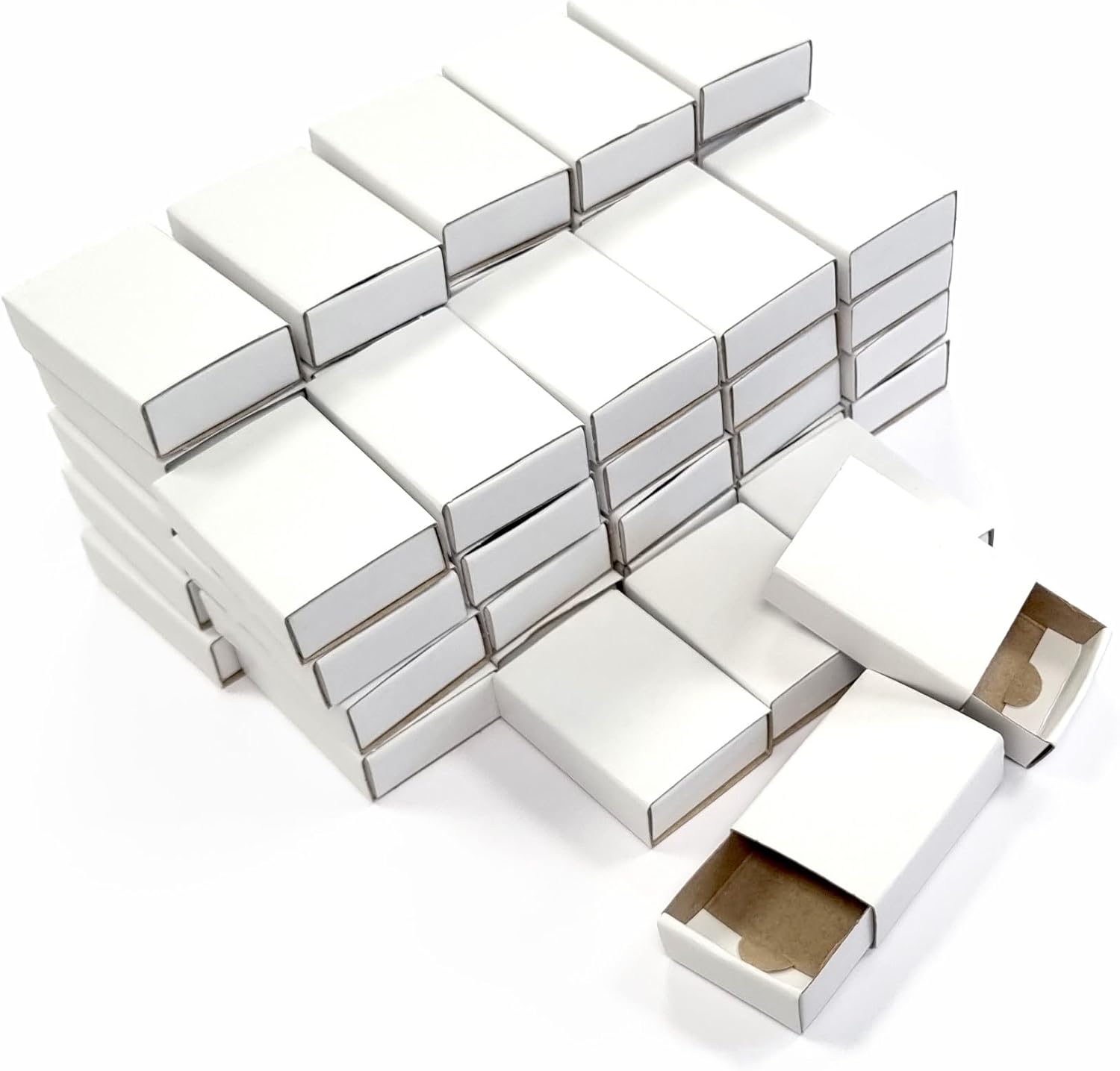 Major Brushes Plain Matchboxes for Arts, Crafts, Trinkets, Wedding Favours - Pack of 50