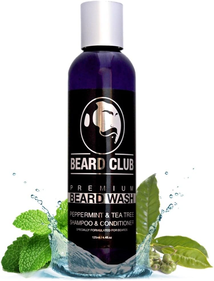 Beard Club - Peppermint & Tea Tree Beard Wash & Conditioner - Softens & Strengthens Beard Hair