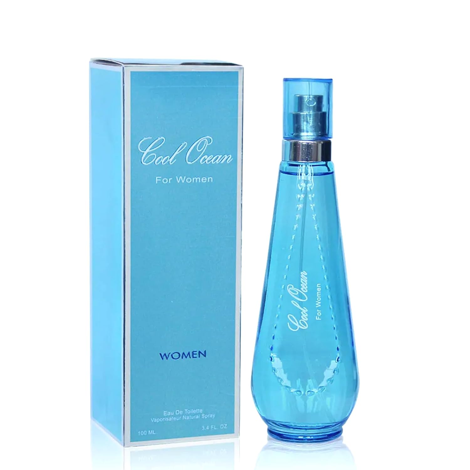 Cool Ocean Women Perfume–Bold & Sophisticated Scent Eau De Parfum With Citrus,Spice,And Woody Notes Long Lasting Natural Spray Fragrance 3.4 Fl Oz