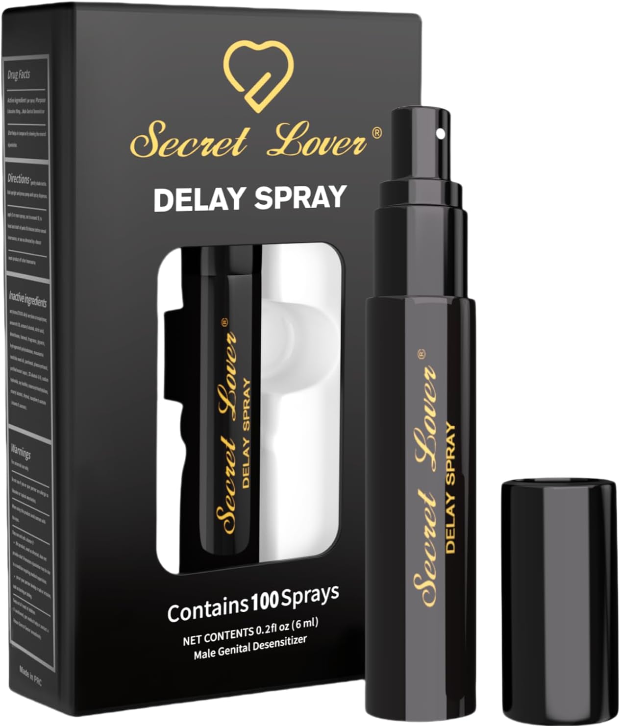 Desensitizing Delay Sprayer for Long Last Men Sex Novelties, Upgraded Formula Male Climax Control Sex Spray Better Maximized Sensation, Sexual Enhancer Last Longer in Bed Prolong Climax for Him, 6ml