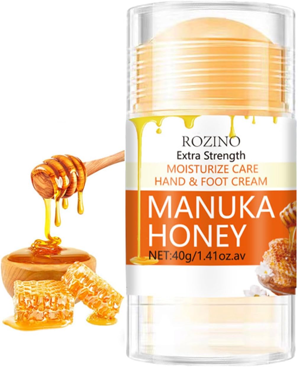 Manuka Honey Heel and Elbow Cream Stick, Cracked Heel Repair Balm for Cracked Heels & Feet, Moisturizing and Exfoliating Care for Dry, Cracked Heels and Rough Skin, Softening Callus Remover