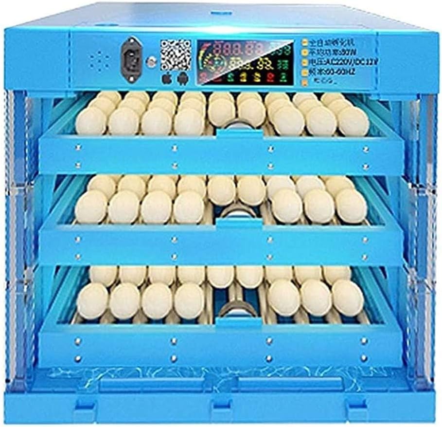 Egg Incubator and Hatcher 192 Eggs Large Incubators for Hatching Poultry Chicken Duck Goose Birds Automatic Turning Humidity