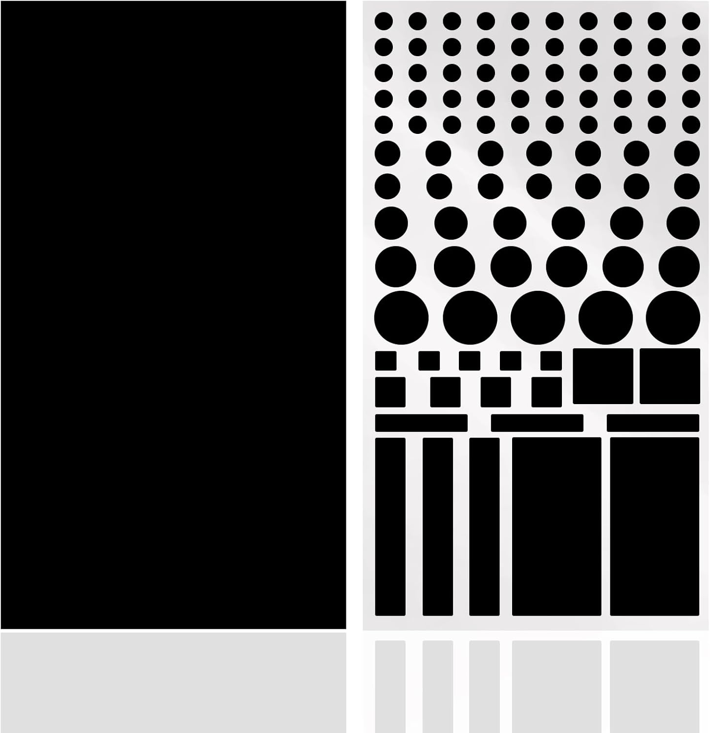 LED Light Blocking Stickers, mmcrz LED Light Blackout Sticker Light Dimming Stickers, LED Filters Dimming Sheets for Routers, TV LED Covers Blackout (Black- 2 Sheet 50% dim)