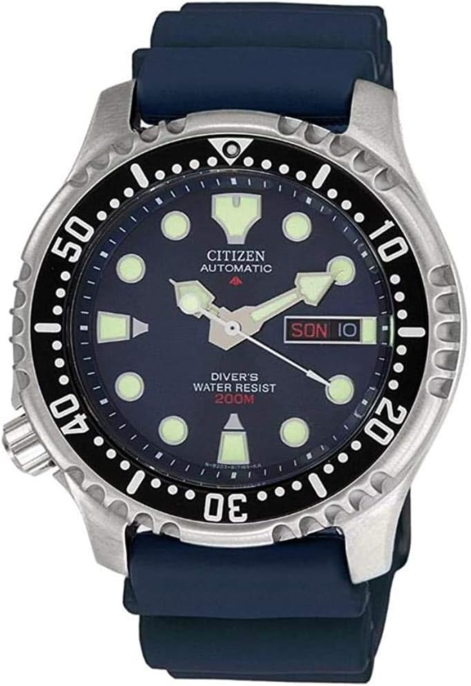 Citizen Men's Analogue Automatic Watch with a Rubber Band Promaster Marine