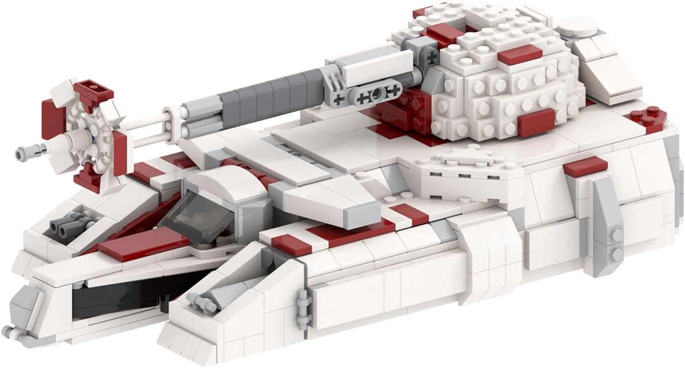 MOOXI-MOC Space Wars RX-200 Falchion-Class Assault Tank Building Set,Creative Building Blocks Kit,Gifts for Star Movie Lovers(723pcs)