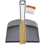 Full Circle Clean Team Brush & DustPan Set, White & Grey