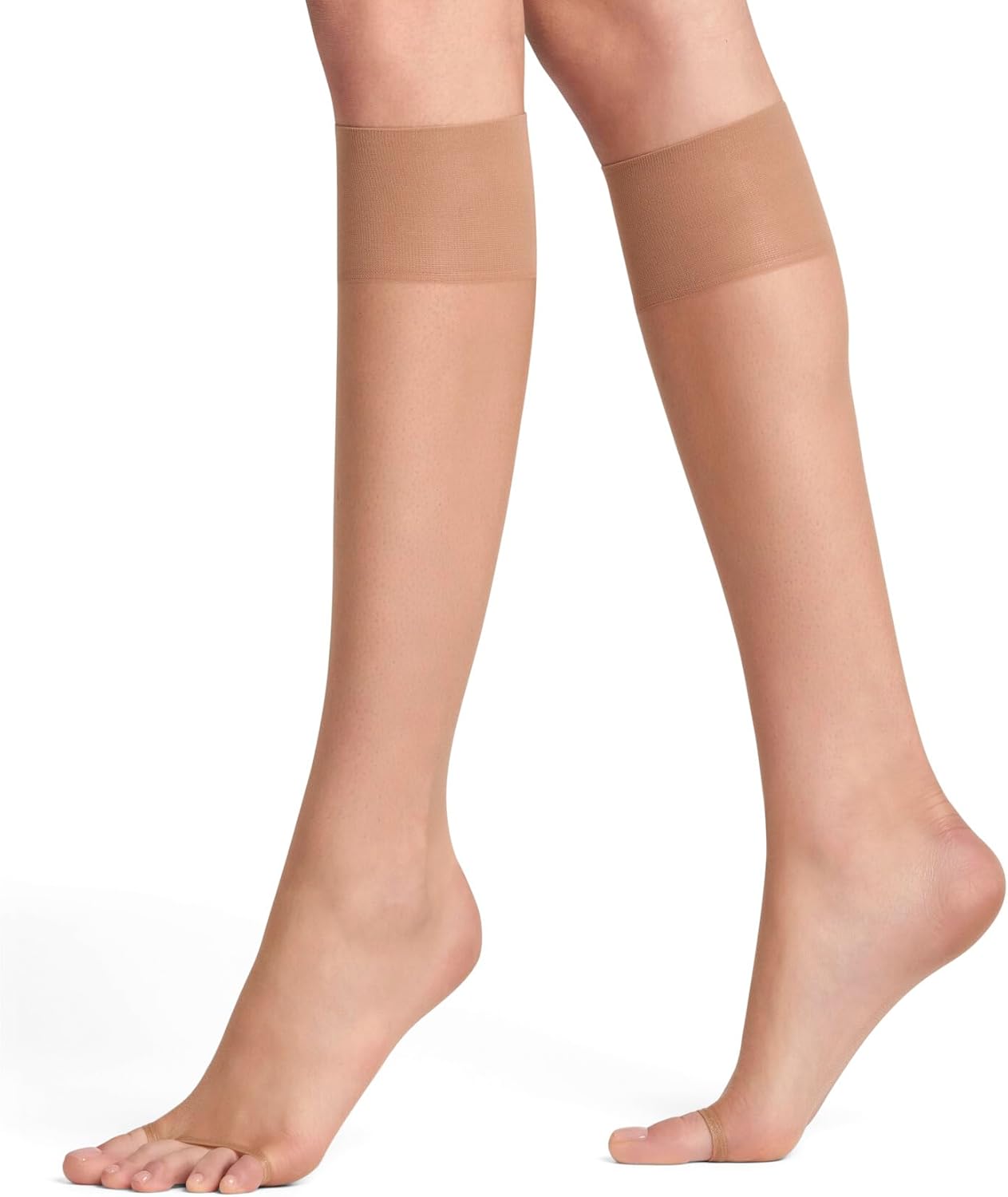 FALKE Women's Shelina Toeless 12 DEN Knee-High Pop Socks Ultra Transparent Shimmering Open-Toe Ladder-Resistant With Pressure-Free Comfort Waistband Fine Soft Yarn 1 Pair