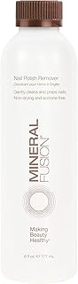 Mineral Fusion Nail Polish Remover, Acetone-Free & Non Drying for Regular & Shellac Nail Polishes, 6 Ounce