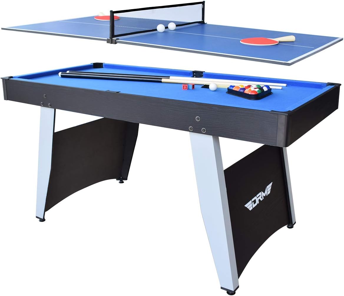 OYE 2 in 1 Multi Sports Game Table, Steady Combo Game Table, Billiards Snooker Table, Pool Table, Table Tennis Table - 5ft