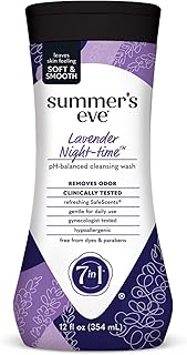 Summer's Eve Lavender Night-time Daily Refreshing All Over Feminine Body Wash, Removes Odor, Feminine Wash pH Balanced, 12 fl oz