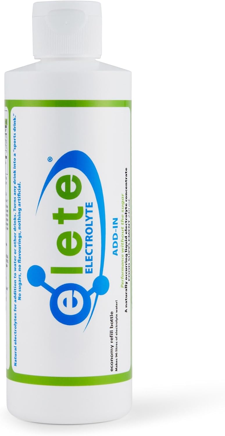 elete Electrolytes | Hydration Drops | Rehydration Drink | Trace Mineral Drops | Recovery | Sports Drink | 240ml Refill Bottle | Makes 96 Litres | Zero Calories | Zero Sugar