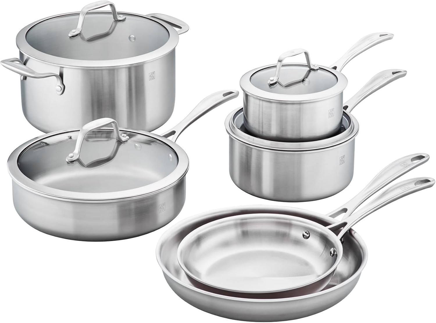 ZWILLING Spirit 3-ply 10-pc Stainless Steel Cookware Set