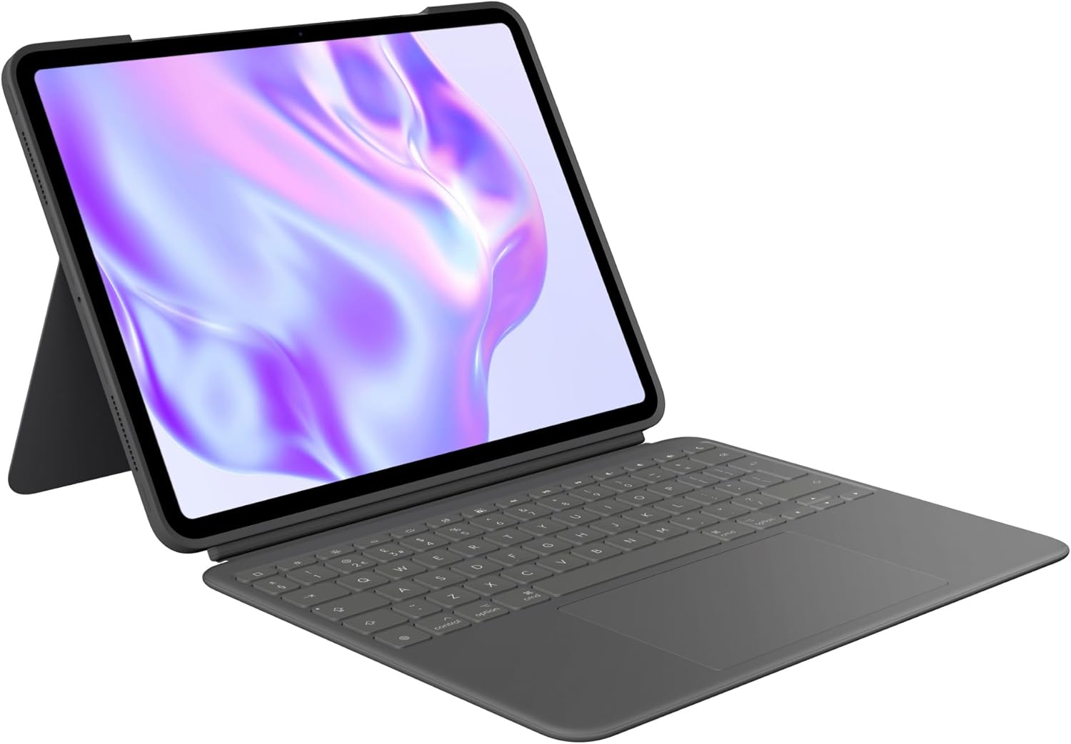 Logitech Combo Touch iPad Pro 13-inch (M4)(2024) Keyboard Case - Detachable backlit keyboard with kickstand, comfortable typing, multi-use mode, QWERTY UK English Layout - Graphite