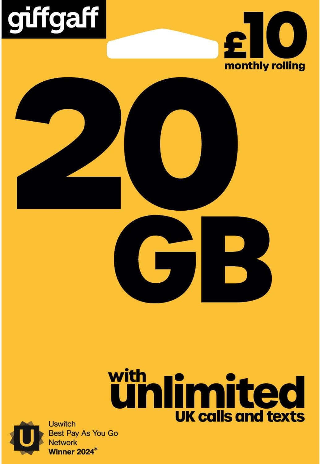 giffgaff Triple SIM card