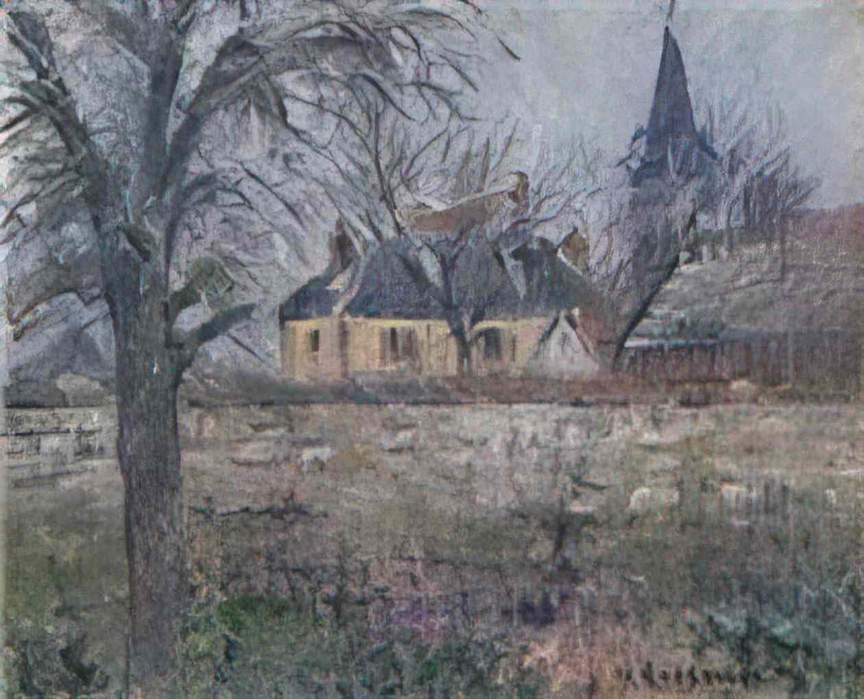 Gustave Loiseau A4 Photo house of monsieur de irvy near vaudreuil