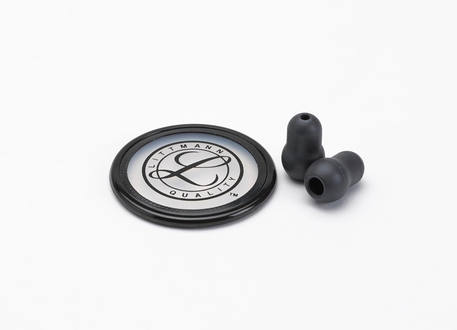 3M Littmann Stethoscope Spare Parts Kit – Black, Compatible with Master Classic II™, Includes Snap Tight Soft-Sealing Small Eartips, Tunable Diaphragm & Rim, Non-Chill Bell Sleeve, 40022