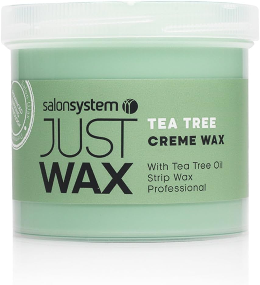Salon System Just Wax Tea Tree Cream Wax with Natural Antiseptic Tea Tree 450g