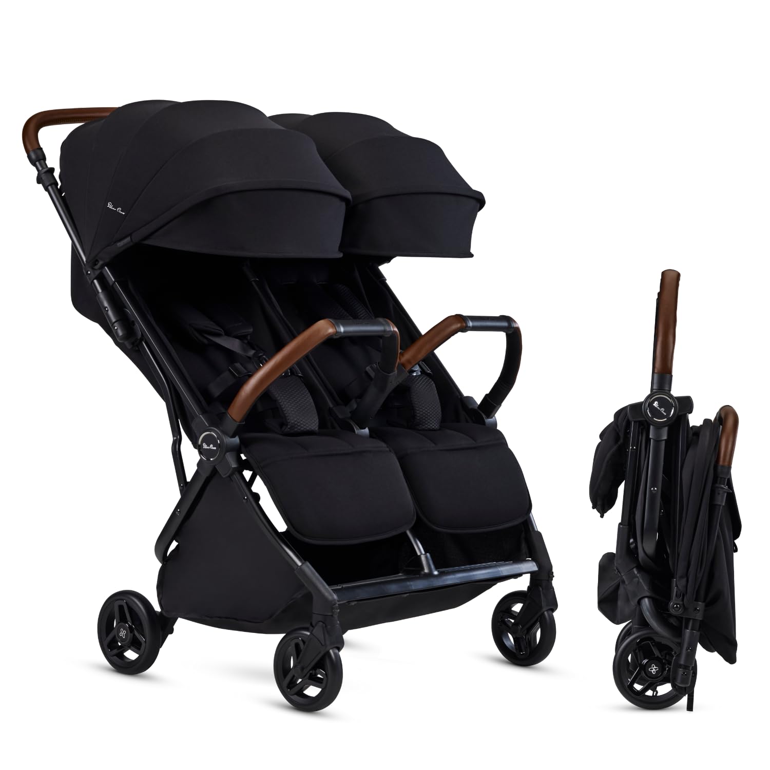 Silver Cross Jet Double - Full Size Side by Side Double Infant & Toddler Stroller - Lightweight, Compact & Easy to Fold, with All-Terrain Wheels – Disney Park Approved