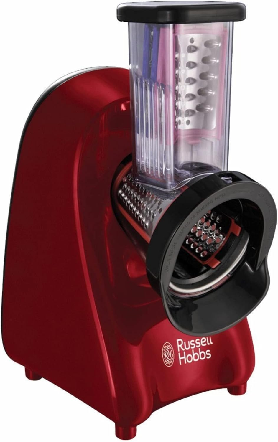 Russell Hobbs Affettaverdure Elettrico, 200 W, Affettare, Grattuggiare, Desire Rosso 22280-56
