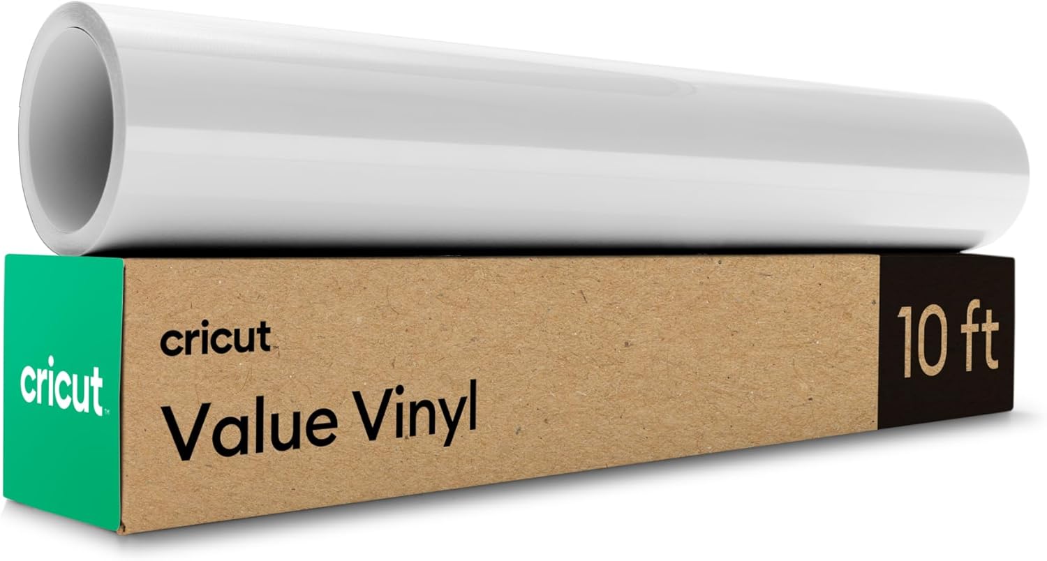Cricut® Value Permanent Vinyl, White (12 in x 10 ft)