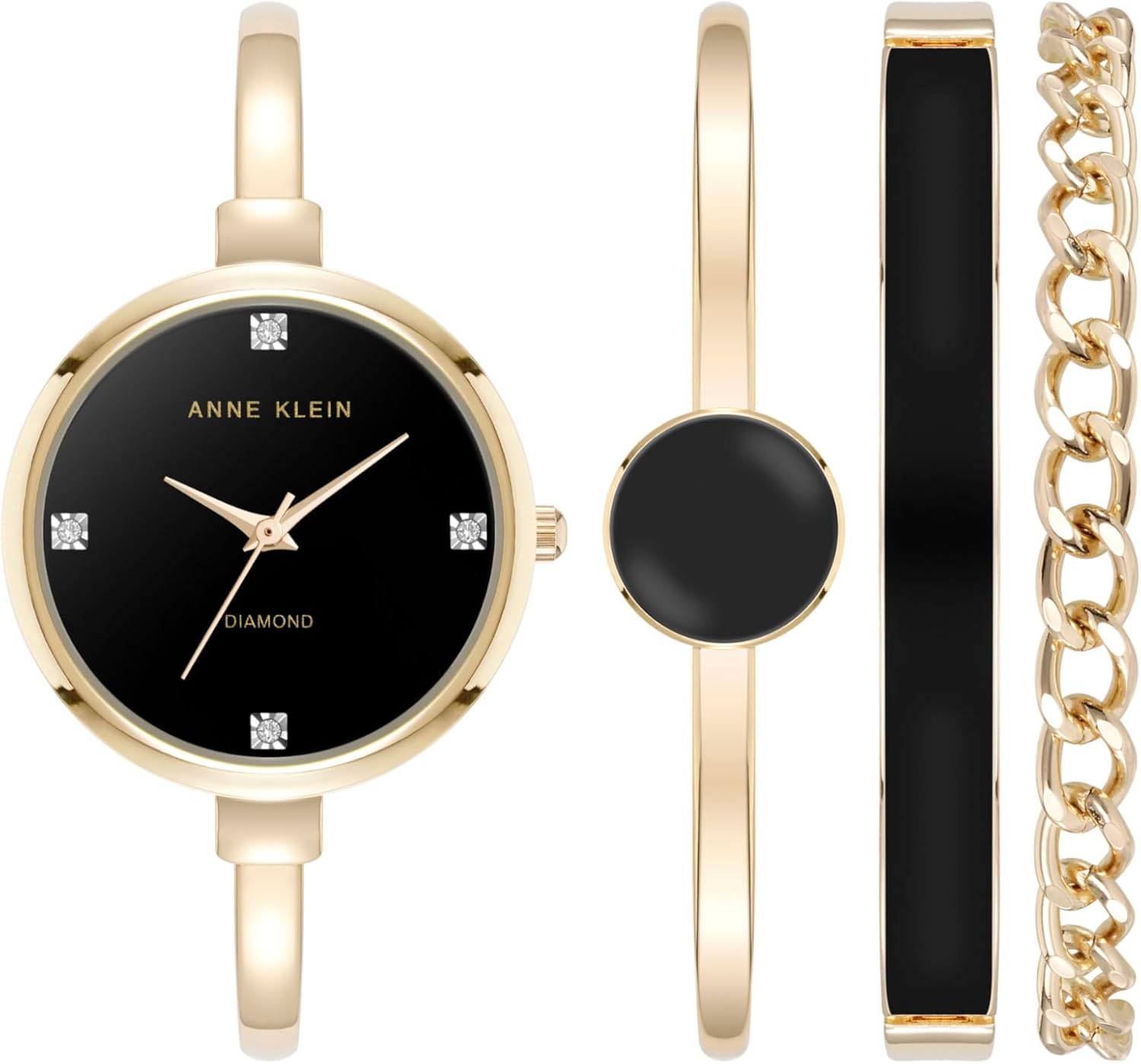 Anne Klein Women's Bangle Watch and Bracelet Set