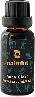 Redmint Acne Clear Facial Essential Oils | Made with 100% Concentrated Herbal Ingredients Anti Acne Serum for Face to Repair Skin Radiance | Natural Tried and True Treatment Solution | 20ml