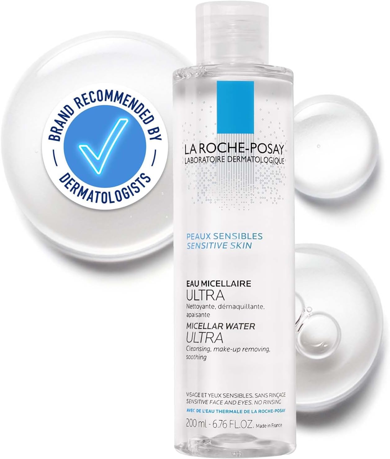 La Roche-Posay Sensitive Skin Micellar Water Make-Up Remover Cleanser 200ml